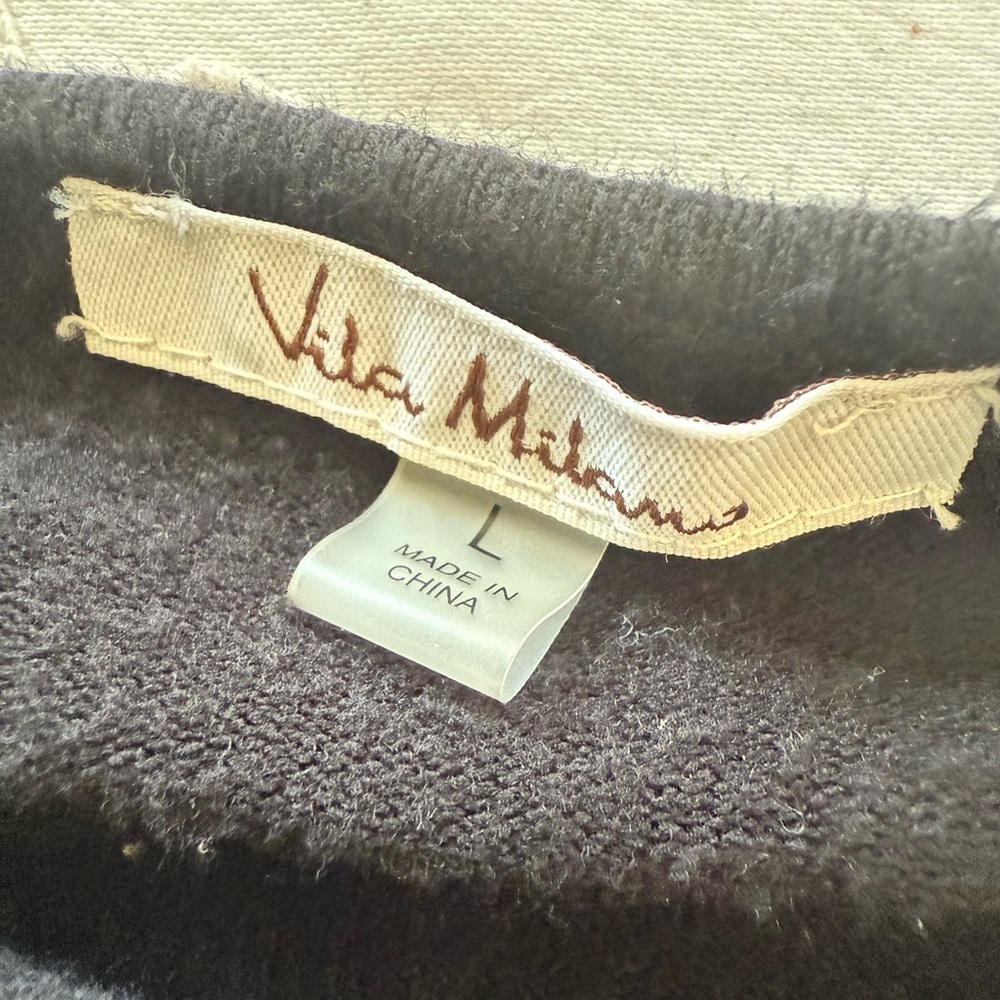 VILA MILANO ladies, large pullover, short sleeve black sweater very good cond - Picture 12 of 12